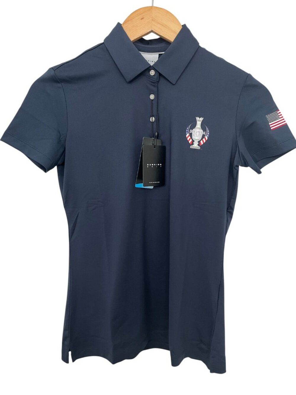 Dunning Golf Women’s Solheim Cup Performance Polo XS NWT